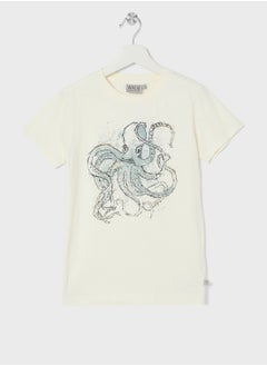 Wheat Teen Octopus T-Shirt  - Image 1