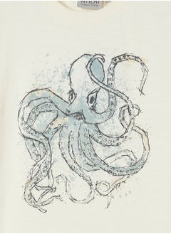 Wheat Teen Octopus T-Shirt  - Image 3