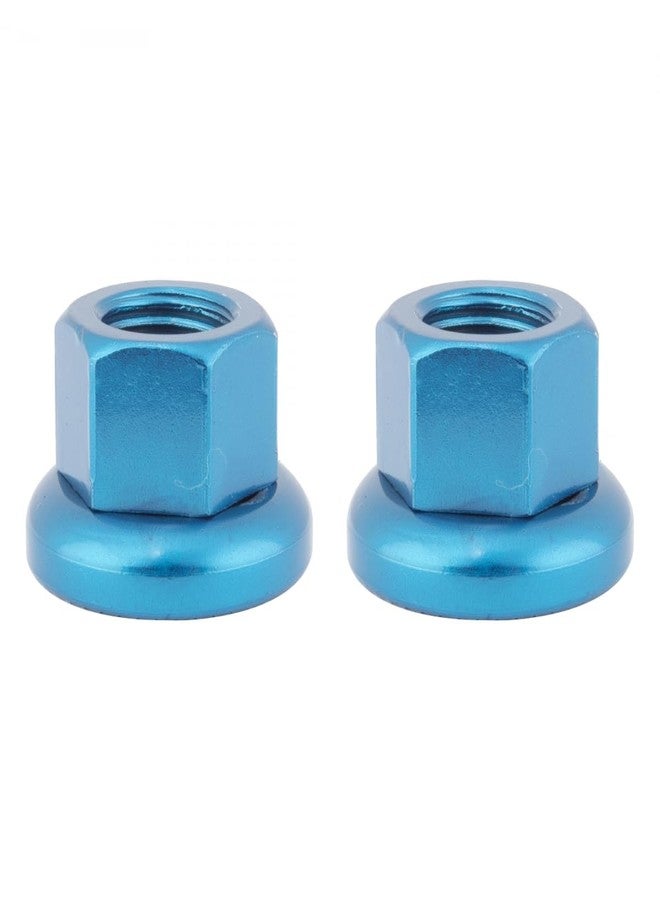 Origin8 Cr-Mo Hub Axle Nuts, M10 x 1.0, Blue