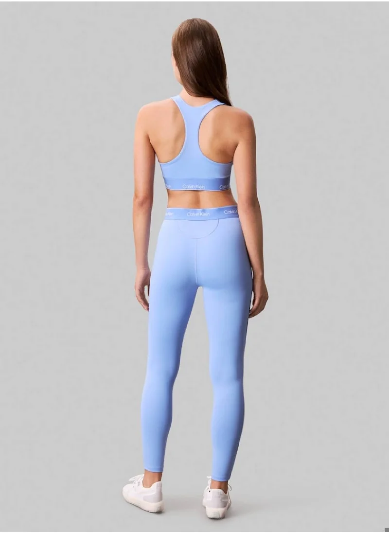 CALVIN KLEIN Women's Medium Impact Sports Bra - Polyester, Blue