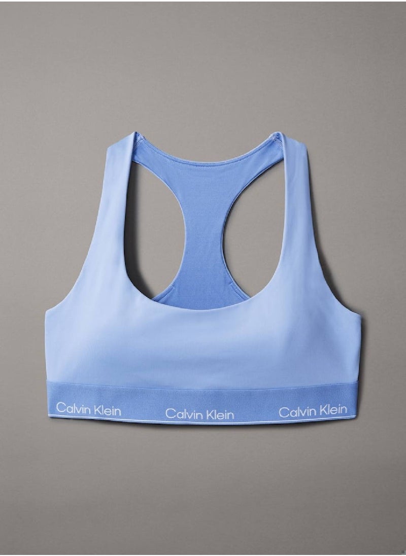 CALVIN KLEIN Women's Medium Impact Sports Bra - Polyester, Blue  - Image 5