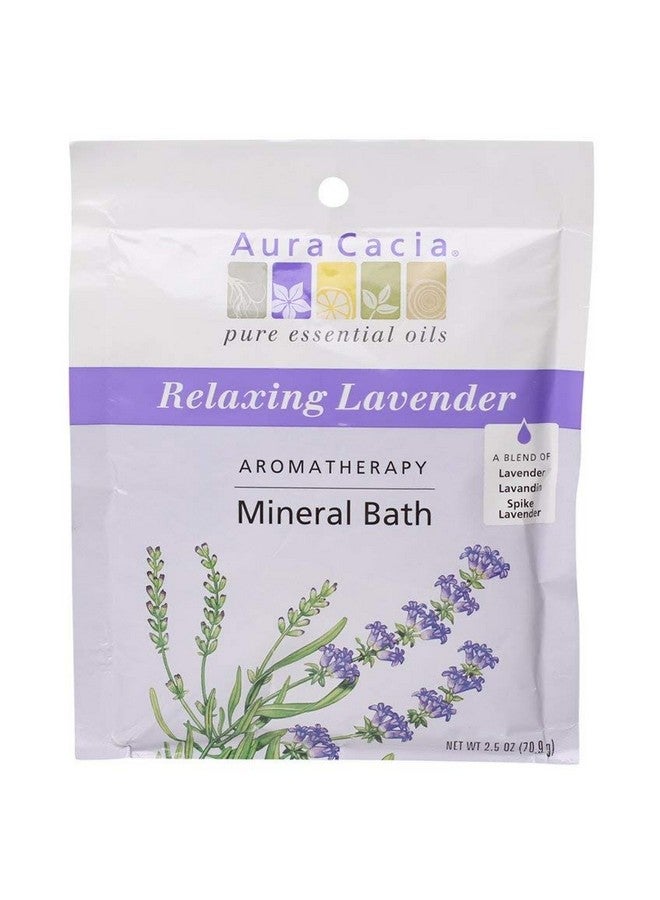 Aura Cacia Mineral Bath Relaxing Lavender 2.5 Ounce