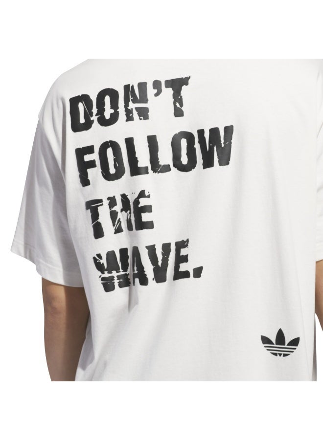 Adidas AE FOUN TEE White Originals Men T-SHIRTS  - Image 5