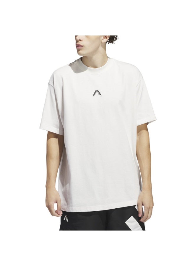 Adidas AE FOUN TEE White Originals Men T-SHIRTS  - Image 4