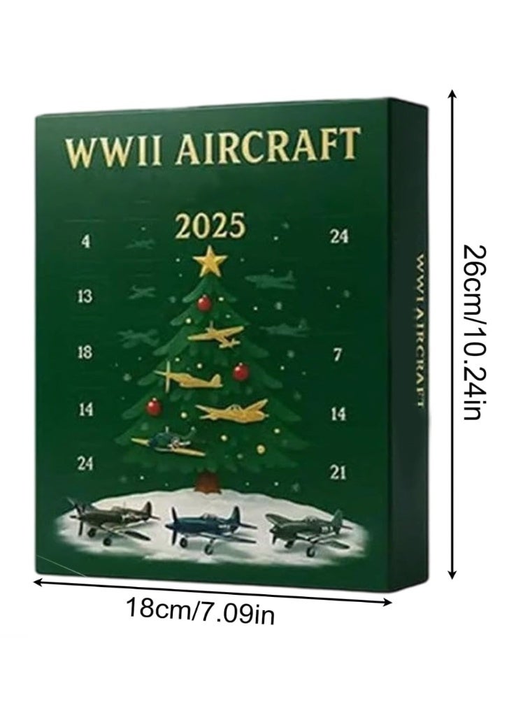 Kurt Adler 2025 Christmas Aircraft Calendar 24-Day Mini Christmas Aircraft Countdown Calendar Includes Aircraft Model Suitable for Model Collectors, History Enthusiasts, Aviation Buffs and Pilots, Christmas decoration, Christmas decorate - Image 3