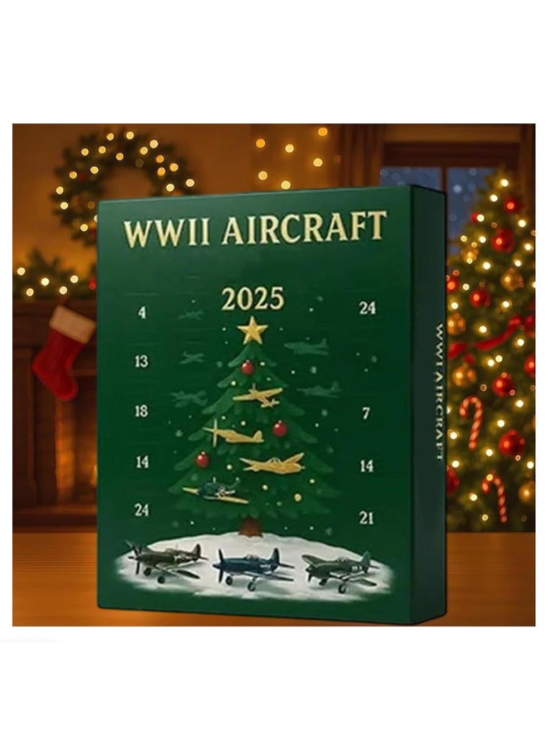 Kurt Adler 2025 Christmas Aircraft Calendar 24-Day Mini Christmas Aircraft Countdown Calendar Includes Aircraft Model Suitable for Model Collectors, History Enthusiasts, Aviation Buffs and Pilots, Christmas decoration, Christmas decorate - Image 4