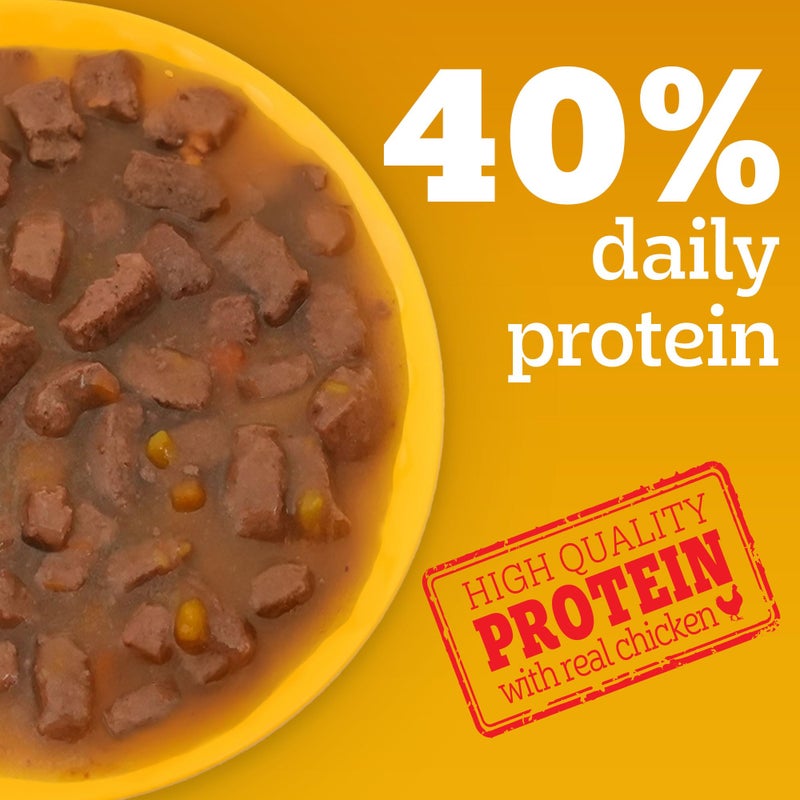 Pedigree Adult Wet Dog Food, Grilled Liver Chunks Flavour in Gravy with Vegetables, 70 g (Pack of 30), Complete & Balanced Nutrition for Adult Dogs - Image 5