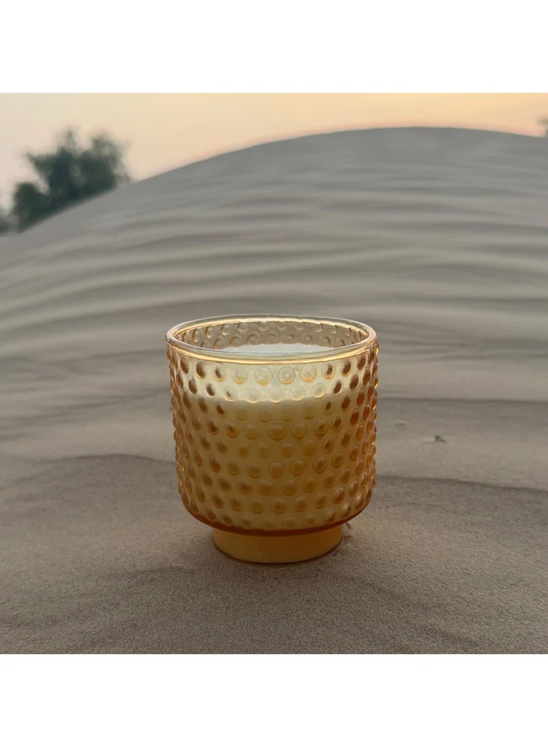 Tohfa Luxe Tohfa Luxe Golden Dawn Candle – 9 × 8 cm | Hand-Poured Fragrance Candle | Citrus, Amber & Jasmine