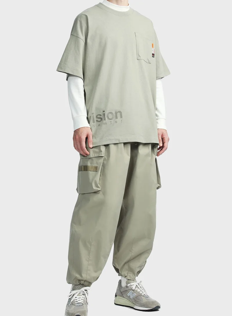 MUSIUM DIV. Boxy Oversized Pocket T-Shirt