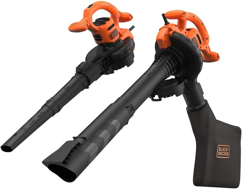 بلاك اند ديكر BLACK+DECKER منفاخ/مكنسة كهربائية/مُقطِّع ثلاثي الوظائف، 2600 واط، سرعة نفخ 315 كم/ساعة، كيس تجميع 40 ��تر، تحرير سريع، مُقطِّع تأثيري فعال، صديق للبيئة، أسود/برتقالي - BEBLV260-GB - Image 4