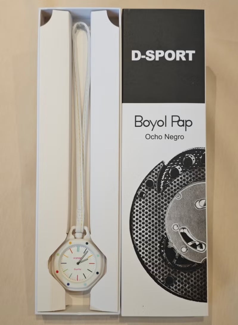 D-Sport Pocket Watch, Unisex Hanging Watch with Leather Lanyard, Octagonal Bezel and Boyol Pap Graphic Dial, Bag Charm for Backpack – The Best Fashion Gift - Image 1