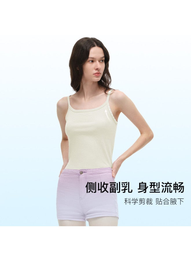 ubras Classic Solid Color Sleeveless Cami Top - Reversible, Slim-Fit, Thin Layering Vest For Women - Image 5