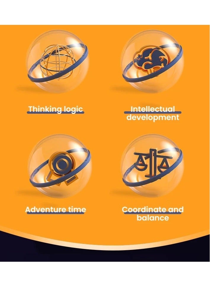 AROAQ 3D Maze Ball Puzzle Challenge Toy for Kids Obstacle Game 3D Maze Puzzle Montessori Balance Traine Clearance Game 158 Level - Image 3