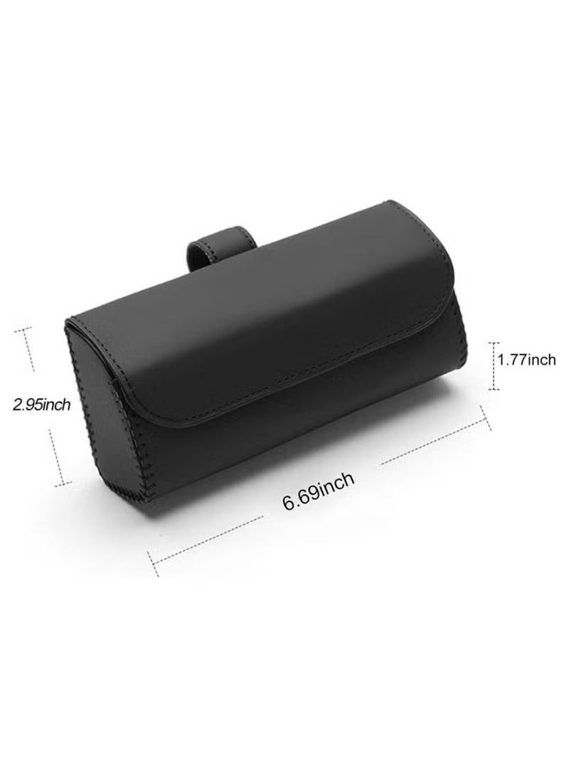 حامل نظارات شمسية لواقي الشمس للسيارة، حافظة تخزين واقية للنظارات، صندوق منظم ملحقات واقي الشمس للسيارة - Image 4