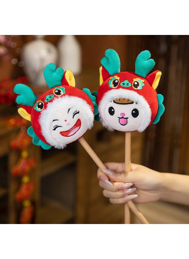 Dragon Year Mascot Fulongwa Plush Toy Doll Red Envelope Pendant Doll Zodiac Year Gift Logo-Specifications:40cm Fulongwa Women's Hand Warmer Weight 0.45kg  - Image 3