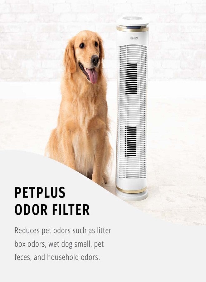 هوميديكس فلتر بديل لجهاز تنقية الهواء من نوع HEPA من Homedics TotalClean PetPlus، متوافق مع أجهزة تنقية الهواء من نوع PetPlus من Homedics AT-PET01 و AT-PET02، يلتقط الجزيئات المجهرية المحمولة جواً. - Image 2
