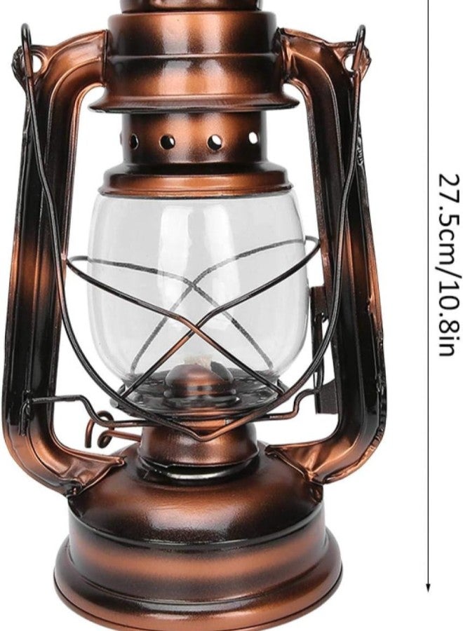 Iron Kerosene Oil Lamp, Hanging Oil Lantern Light Vintage Hurricane Kerosene Lamp Burning Lantern for Indoor Outdoor Decoration 