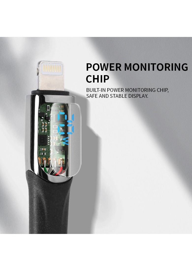 CALK - Fast Type-C to Lightning Charging Cable for iPhone and other Apple Devices with Digital Display - Image 1