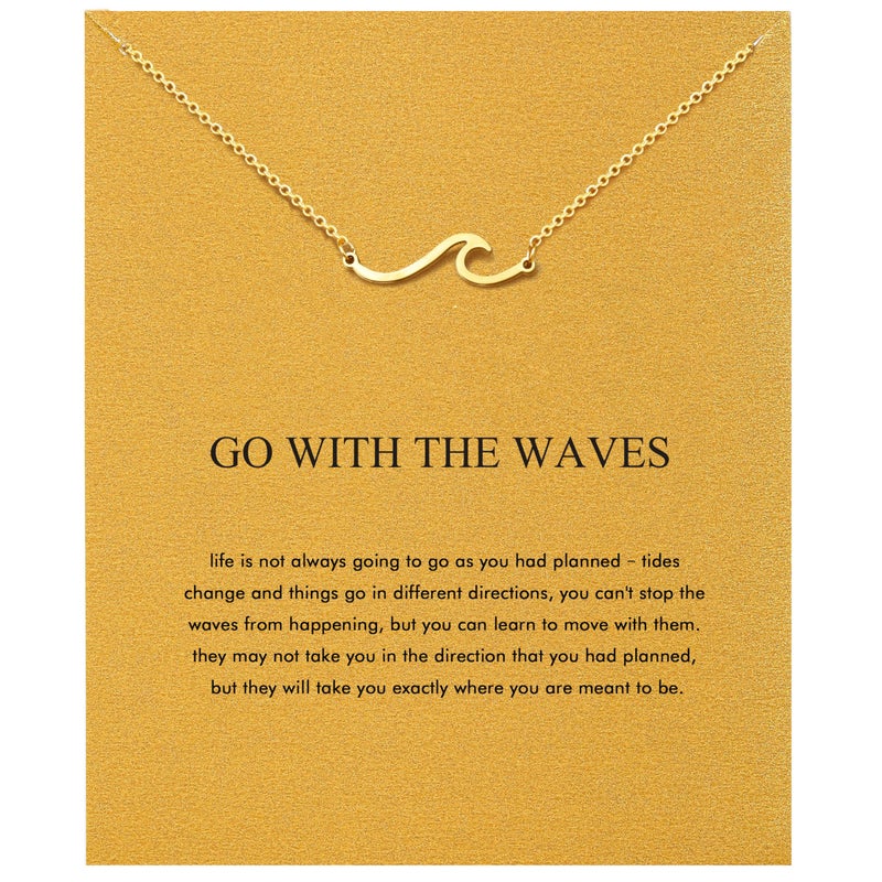Baydurcan Beach Jewelry Wave Necklace Divorce Gifts For Women(Wave) - Image 1