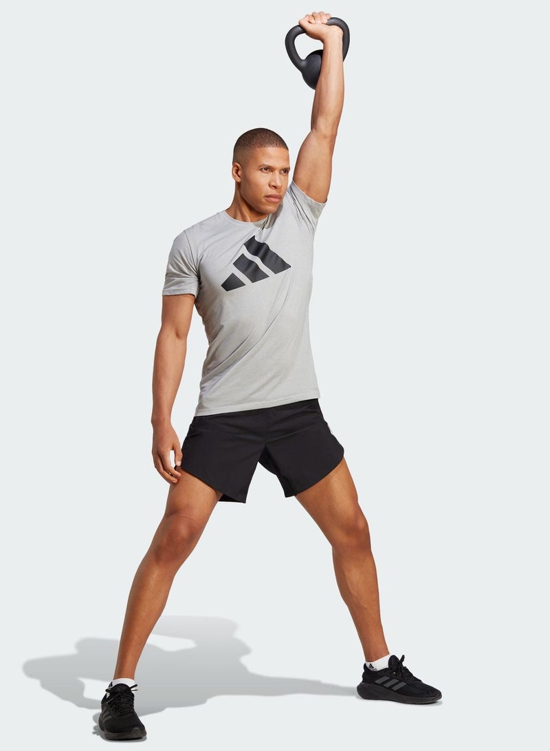 Adidas تي شيرت بشعار TR-ES FR MGREYH/أسود - Image 5
