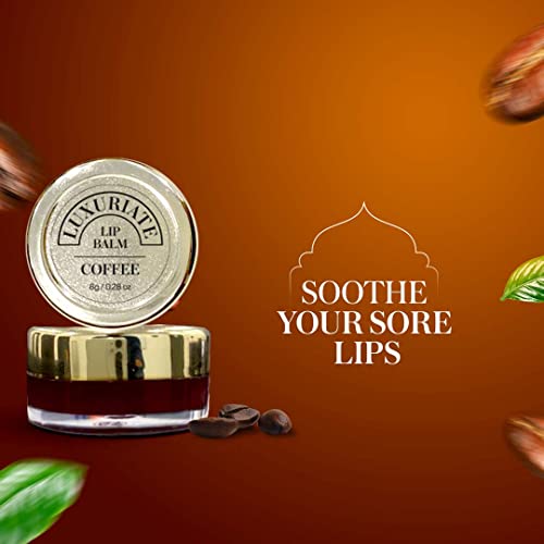 LUXURIATE Coffee Lip Balm, Organic, Paraben & Sulphate Free Lip Gloss, Dry & Chapped Lips Care for Men & Women - 8 gm - Image 3