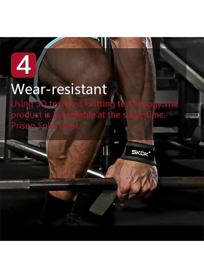 إس كي دي كي حزام المعصم لرفع الأثقال - حزام دعم المعصم الرياضي شديد التحمل للتمارين الشاقة - مقاوم للانزلاق، دعم للمفاصل، مثالي للصالة الرياضية، تمارين القوة، كمال الأجسام - Image 5