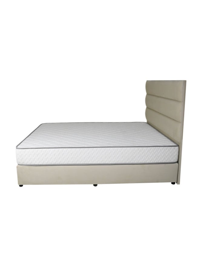 Bed and Mattress Zone Serenity Upholstered Bed 200 X 100 Single Size Beige Color  - Image 3