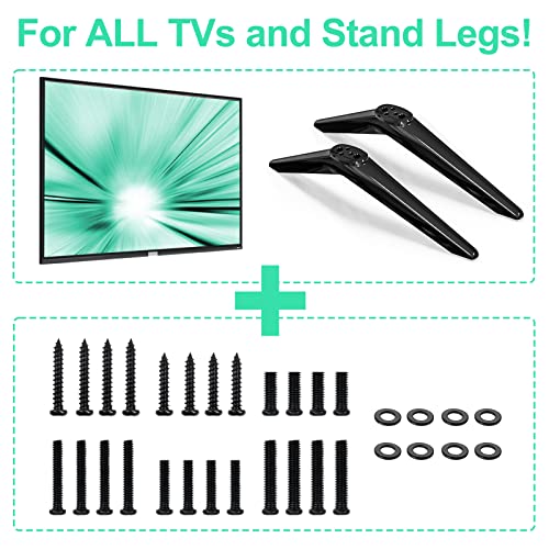 Maozhren Universal TV Stand Screws and Washers for TV Stand Legs Screws Kit for Westinghouse JVC Pioneer Philips Roku TV Mount Screws Kit, Universal TV Leg Screws, Includes Screws, Washers - Image 4