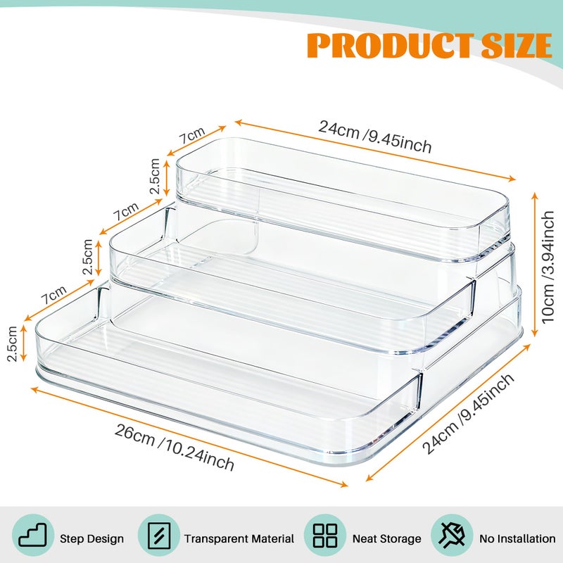 JOYMOMO 3 Tier Mini Brand Storage Case, 2 Pack Dustproof Display Case for Mini Brand Organizer - Image 2