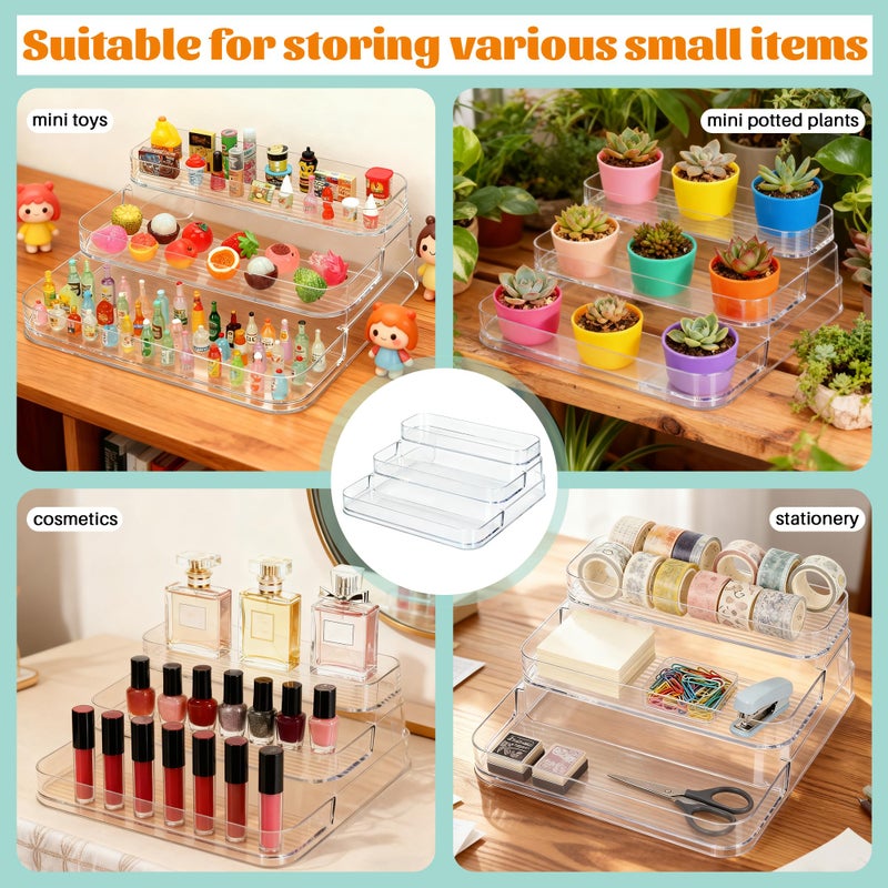 JOYMOMO 3 Tier Mini Brand Storage Case, 2 Pack Dustproof Display Case for Mini Brand Organizer - Image 4