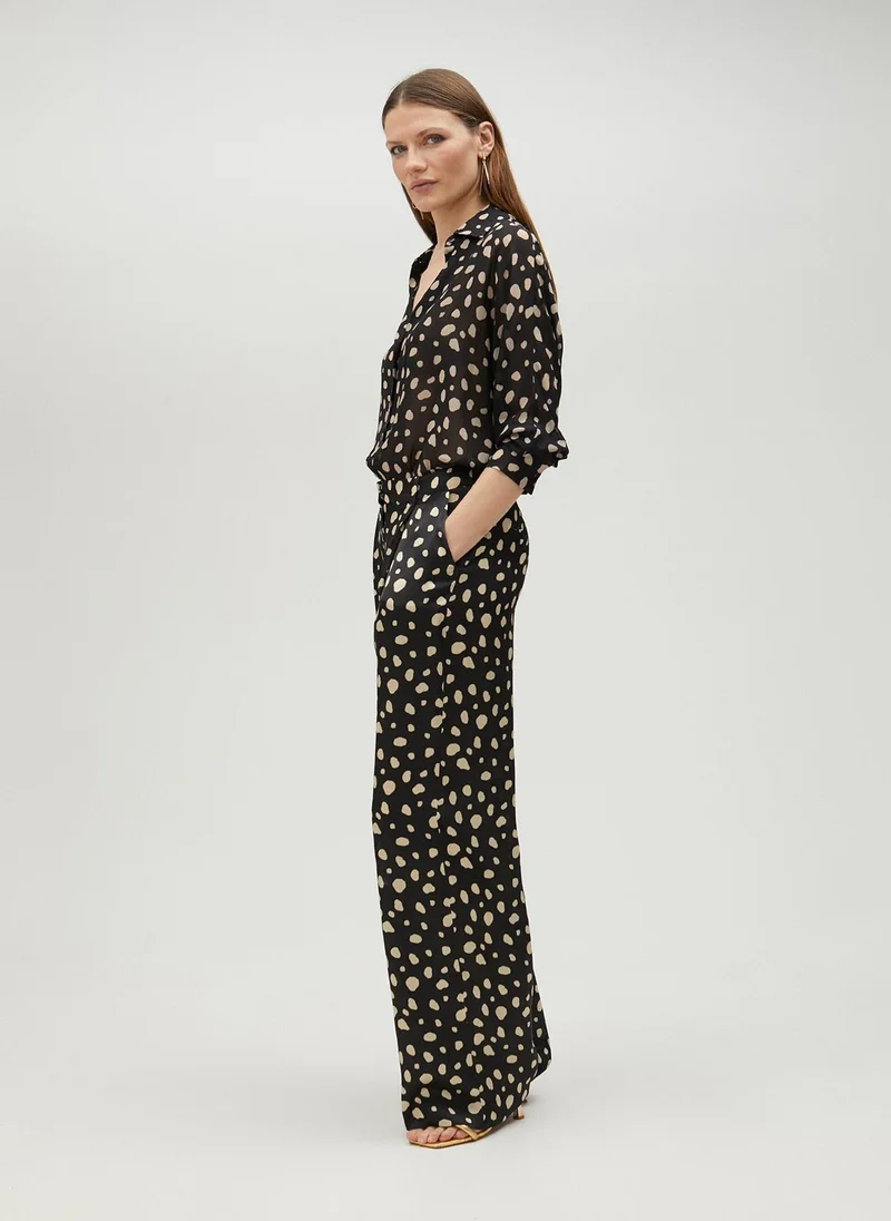 Lola Casademunt Black polka dot shirt