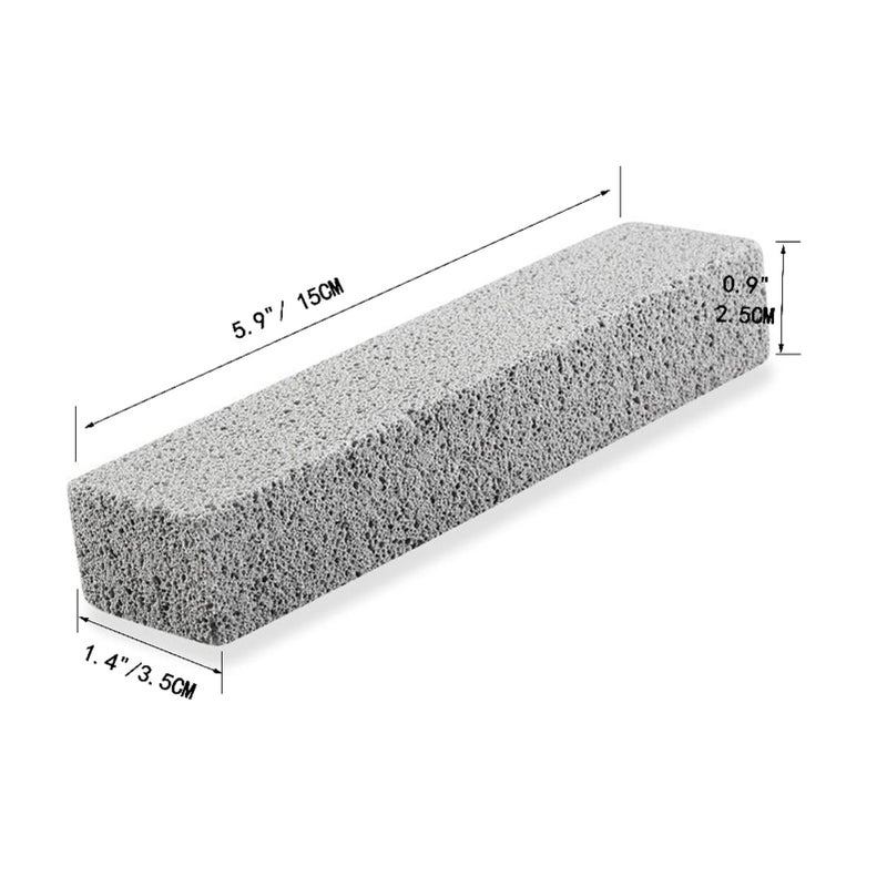 FALAMON 8 Pack Pumice Stone for Toilet Bowl Cleaning, Scouring Stick Remove Toilet Bowl Hard Water Rings, Calcium Buildup and Rust Suitable for Cleaning Toilet, Bathroom, Kitchen Sink, Grillï¼ˆGray - Image 3