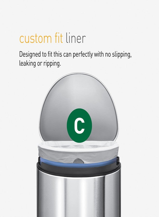 simplehuman Code C Custom Fit Drawstring Trash Bags in Dispenser Packs, 20 Count, 10-12 Liter / 2.6-3.2 Gallon, White - Image 4