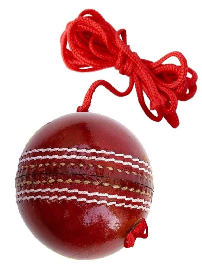 TOPTEAM Top Team Leather Hanging Cricket Ball for Shot Practice, Red (Pack of 1) - Image 5