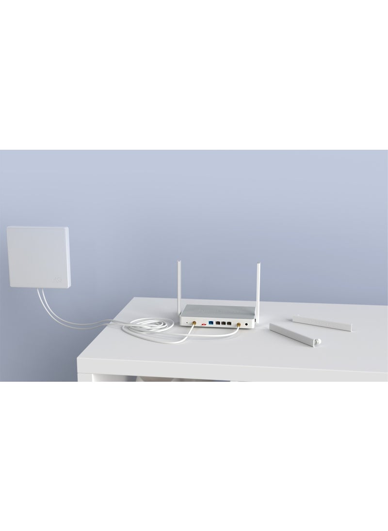 Keenetic - Hero 4g+ AX1800 Mesh Wi-Fi 6 4g/lte Cat.6 SIM Card Insertable Modem Router, Fiber Supported Gigabit Ethernet Ports and USB 3.0 Port - Image 1