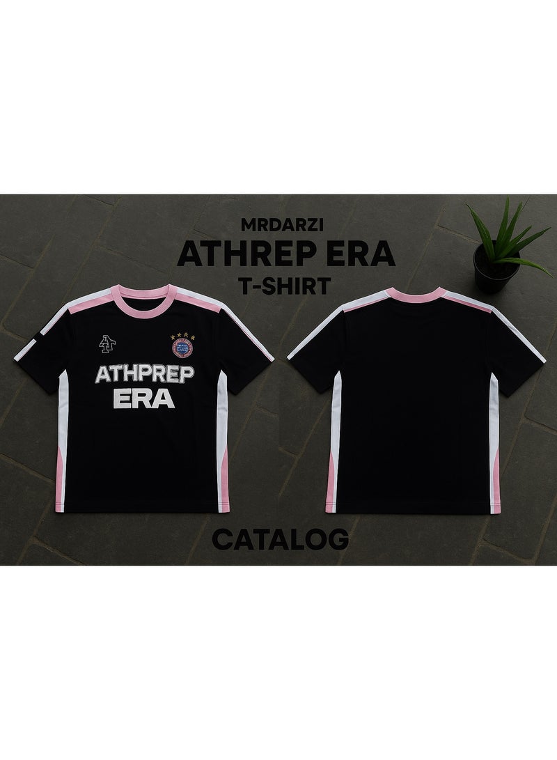 MR DARZI MRDARZI ATHPREP ERA Men’s Graphic T-Shirt – Black & Pink - Image 3