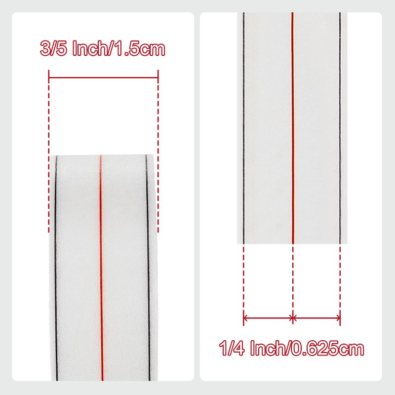 Outus 2 Rolls Diagonal Seam Tape for Quilting Diagonal Seam Tape for Sewing Machine, Seam Guide Tape Sewing Diagonal Seams Instruction Tool(2 Rolls) - Image 2