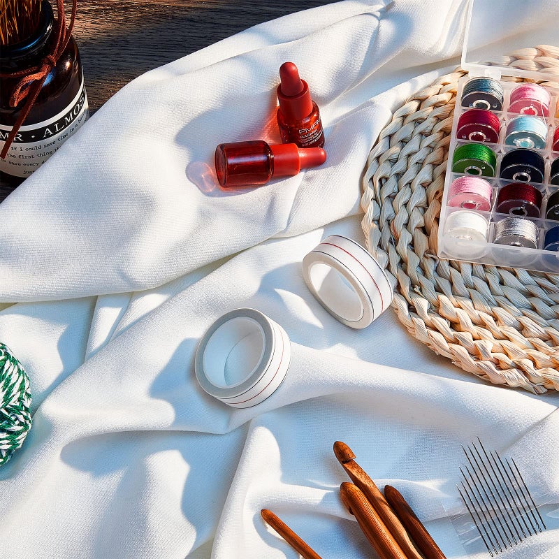 Outus 2 Rolls Diagonal Seam Tape for Quilting Diagonal Seam Tape for Sewing Machine, Seam Guide Tape Sewing Diagonal Seams Instruction Tool(2 Rolls) - Image 4