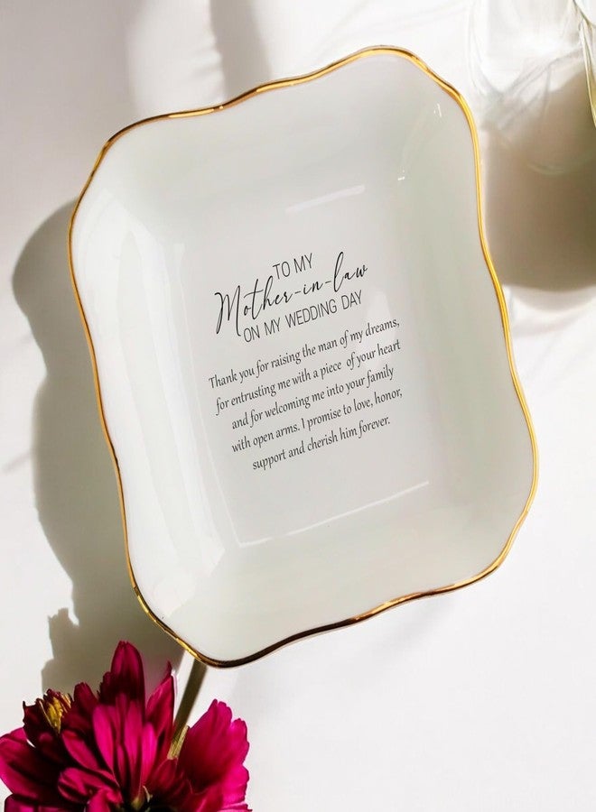 BAT TRANG Ceramic Mother In Law Gift Jewelry Dish, Wedding Gifts For Mother Of The Groom, Gift From Bride - Image 4