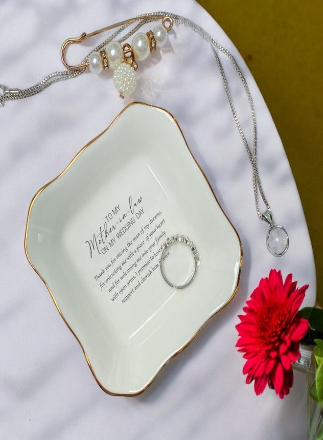 BAT TRANG Ceramic Mother In Law Gift Jewelry Dish, Wedding Gifts For Mother Of The Groom, Gift From Bride - Image 3