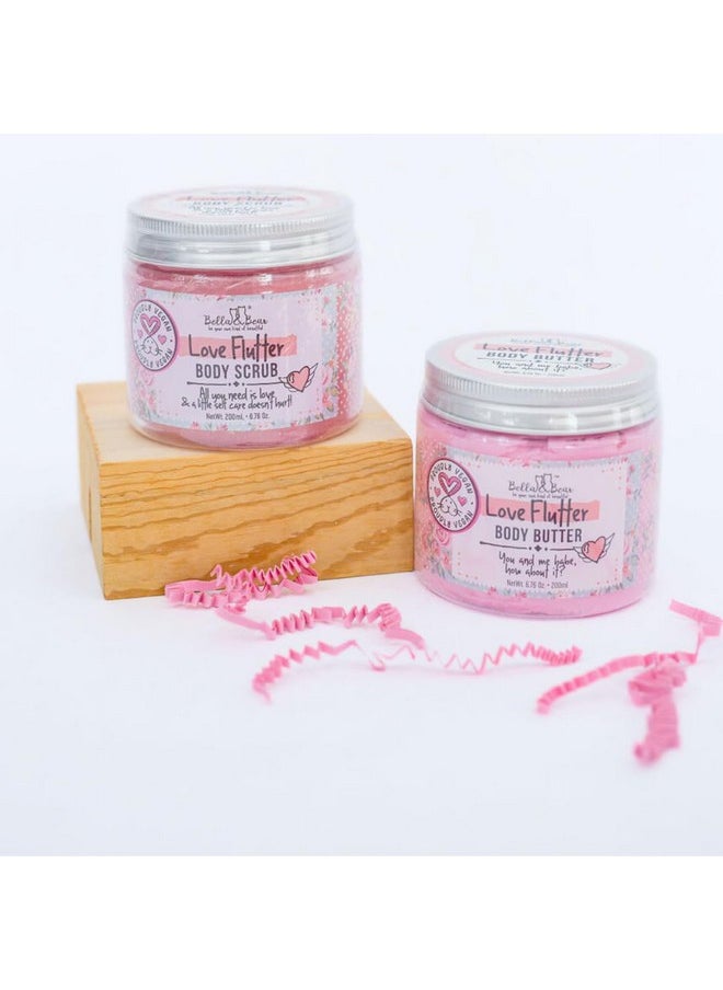 Bella and Bear Bella and Bear Love Flutter Gift Set | Body Scrub | Body Butter | Valentines Gift for Her  - Image 3