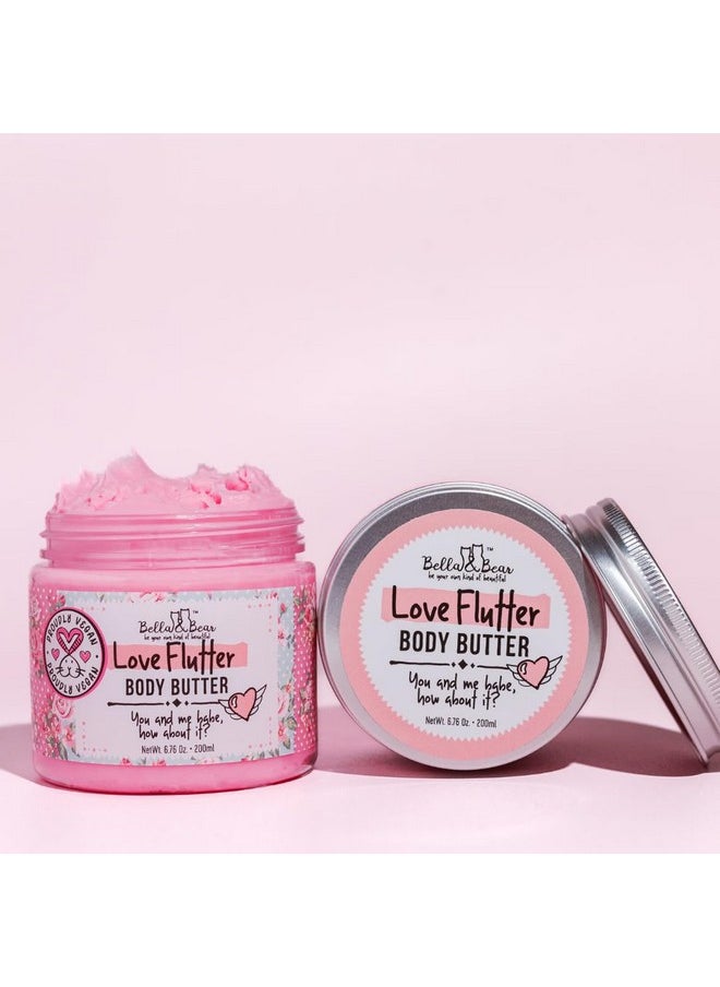 Bella and Bear Bella and Bear Love Flutter Gift Set | Body Scrub | Body Butter | Valentines Gift for Her  - Image 5