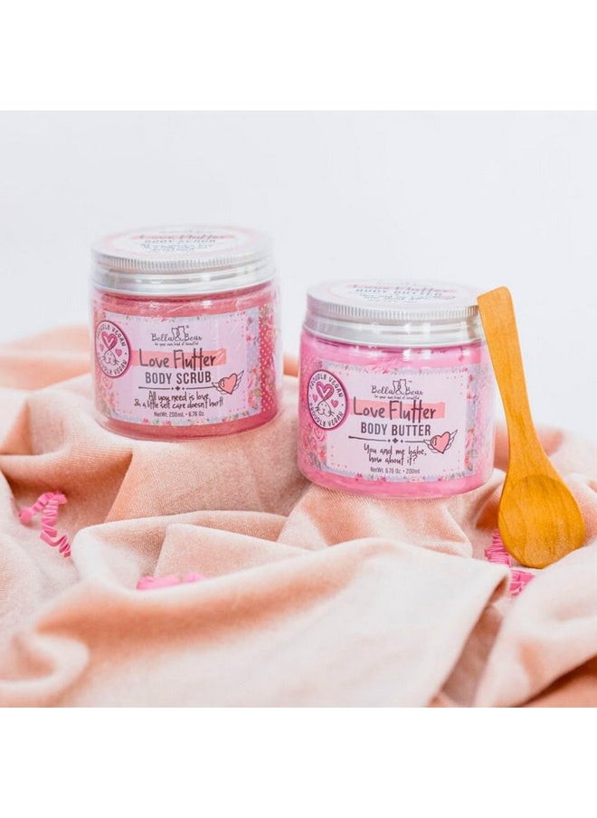 Bella and Bear Bella and Bear Love Flutter Gift Set | Body Scrub | Body Butter | Valentines Gift for Her  - Image 2