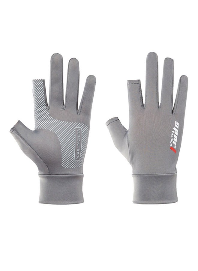 KUAZIVI Men Women Sun Protection Gloves Driving Riding Touch Screen Gloves Thin Anti-UV Protection Ice Silk Non-Slip Gloves  - Image 3