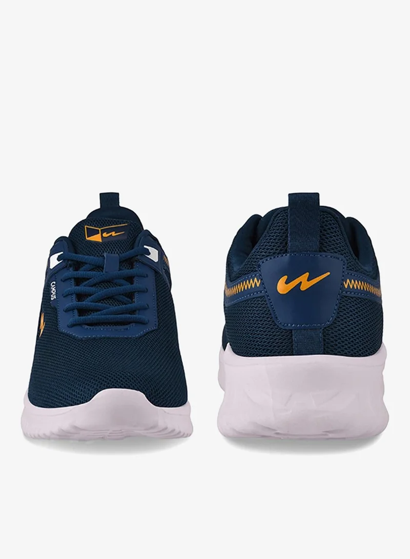 Campus Men Zig Die Cut Eva 4.5 Mm Lace-Up Running Shoes-Blue