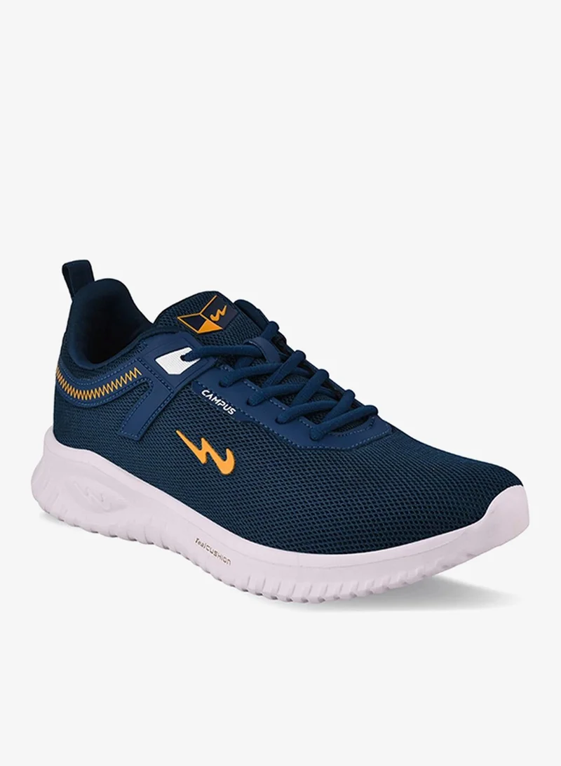 Campus Men Zig Die Cut Eva 4.5 Mm Lace-Up Running Shoes-Blue