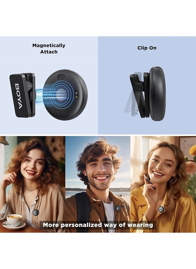 BOYA BOYA Wireless Lavalier Microphone for USB C Android Smartphone Clip on Microphone for Type C Tablet External Mini Lapel Mic for iPhone 15 for Podcast Video Recording YouTube Live Streaming Vlog Omic-U  - Image 3