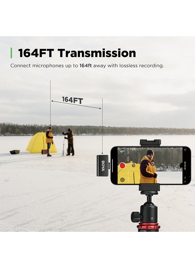 BOYA - BOYA Wireless Lavalier Microphone for USB C Android Smartphone Clip on Microphone for Type C Tablet External Mini Lapel Mic for iPhone 15 for Podcast Video Recording YouTube Live Streaming Vlog Omic-U - Image 1