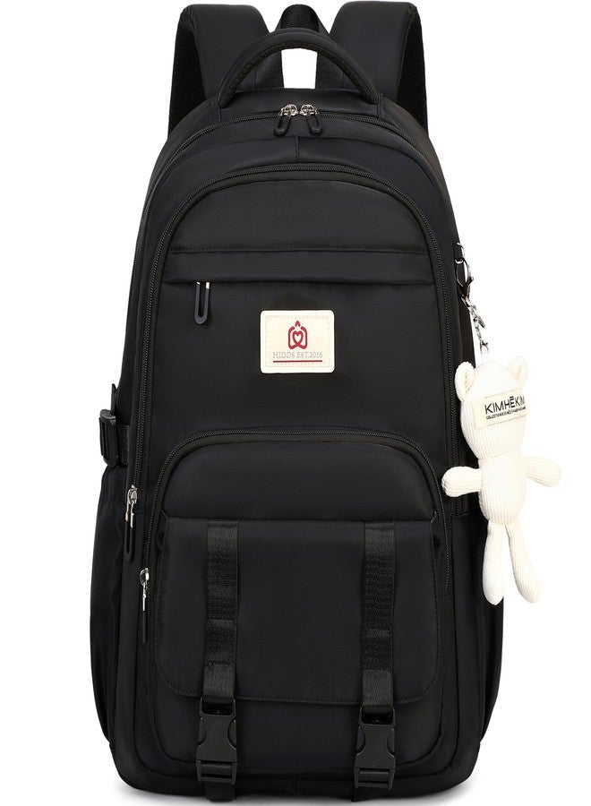 Hidds College Backpack Laptop Backpacks 15.6 Inch for Men Women Elementary Middle High School Book Bag For Teens Girls Boys Student Anti Theft Travel Daypack Large Bookbags-Black - Image 1