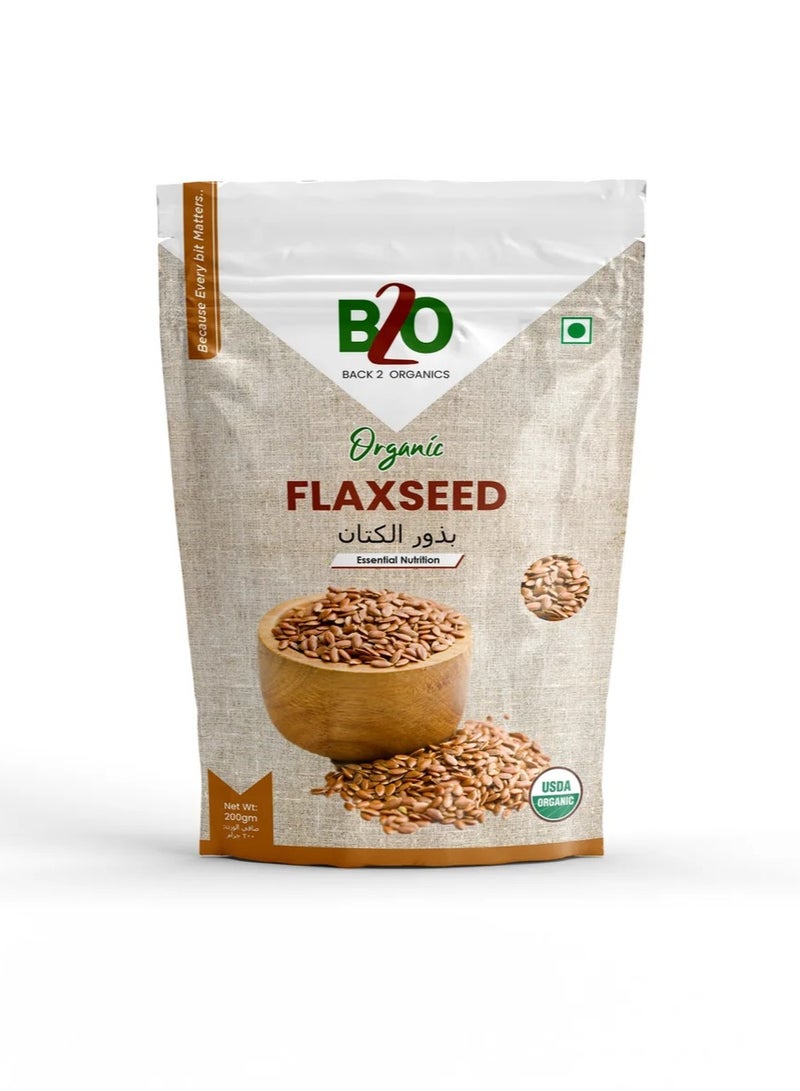 بذور الكتان العضوية, 200 جرام